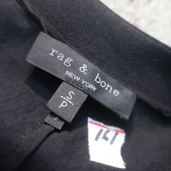 Womens Rag & Bone Black Short Sleeve Dress S/P - Picture 8 of 8